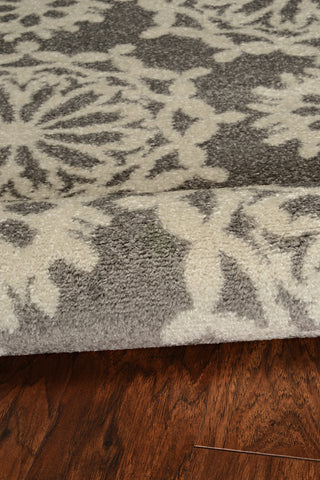 KAS Skyline 6419 Grey/Ivory Flora Area Rug Lifestyle Image Feature