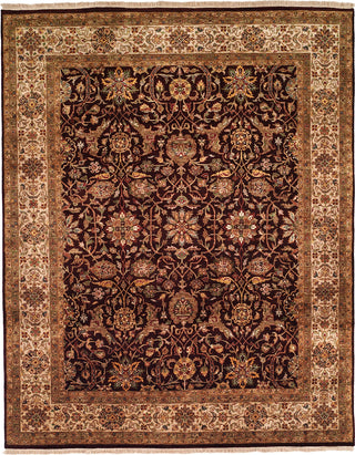 Kalaty Kabir KB-360 Eggplant/Beige Area Rug