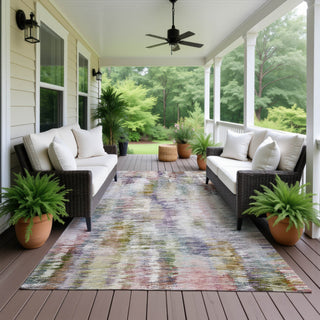 Dalyn Kochi KC1 Plum Area Rug Outdoor Lifestyle Image Feature