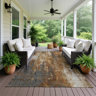 Dalyn Kochi KC10 Rust Area Rug Outdoor Lifestyle Image Feature