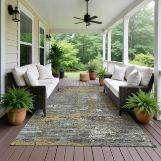 Dalyn Kochi KC12 Gray Area Rug Outdoor Lifestyle Image Feature