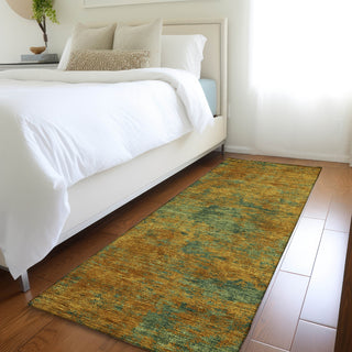 Dalyn Kochi KC2 Copper Area Rug Runner Lifestyle Image Feature
