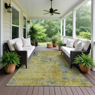 Dalyn Kochi KC2 Gold Area Rug Outdoor Lifestyle Image Feature