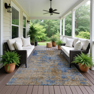 Dalyn Kochi KC2 Navy Area Rug Outdoor Lifestyle Image Feature