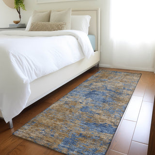 Dalyn Kochi KC2 Navy Area Rug Runner Lifestyle Image Feature