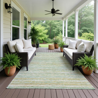 Dalyn Kochi KC3 Mint Area Rug Outdoor Lifestyle Image Feature