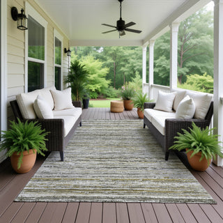 Dalyn Kochi KC3 Pewter Area Rug Outdoor Lifestyle Image Feature