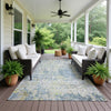 Dalyn Kochi KC6 Blue Area Rug Outdoor Lifestyle Image Feature