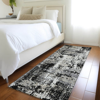 Dalyn Kochi KC7 Black Area Rug Runner Lifestyle Image Feature