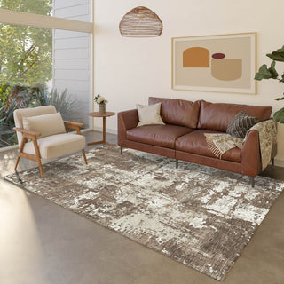 Dalyn Kochi KC7 Brown Area Rug Lifestyle Image Feature
