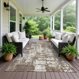 Dalyn Kochi KC7 Brown Area Rug Outdoor Lifestyle Image Feature