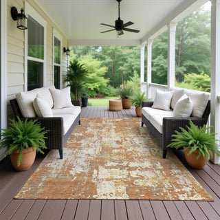 Dalyn Kochi KC7 Copper Area Rug Outdoor Lifestyle Image Feature