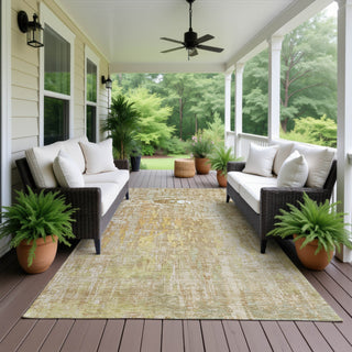 Dalyn Kochi KC8 Khaki Area Rug Outdoor Lifestyle Image Feature