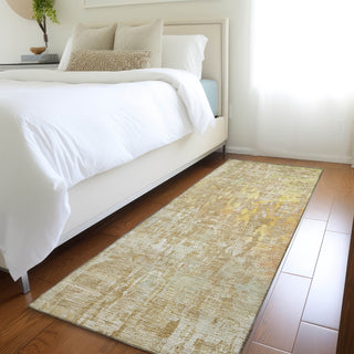 Dalyn Kochi KC8 Khaki Area Rug Runner Lifestyle Image Feature