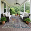 Dalyn Kochi KC8 Plum Area Rug Outdoor Lifestyle Image Feature