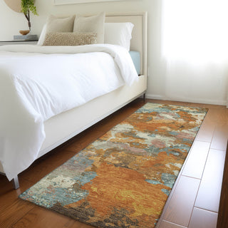 Dalyn Kochi KC9 Copper Area Rug Runner Lifestyle Image Feature