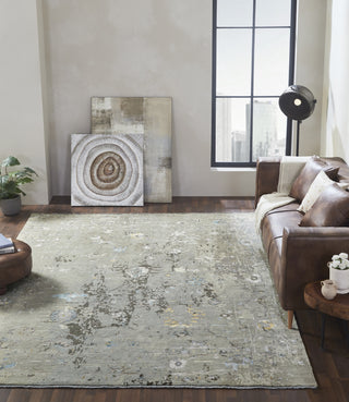 Ancient Boundaries Harvest HAR-1140 Soft Grey Tones Area Rug Closeup Image