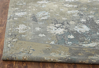 Ancient Boundaries Harvest HAR-1142 Greige and Blues Area Rug Corner Image