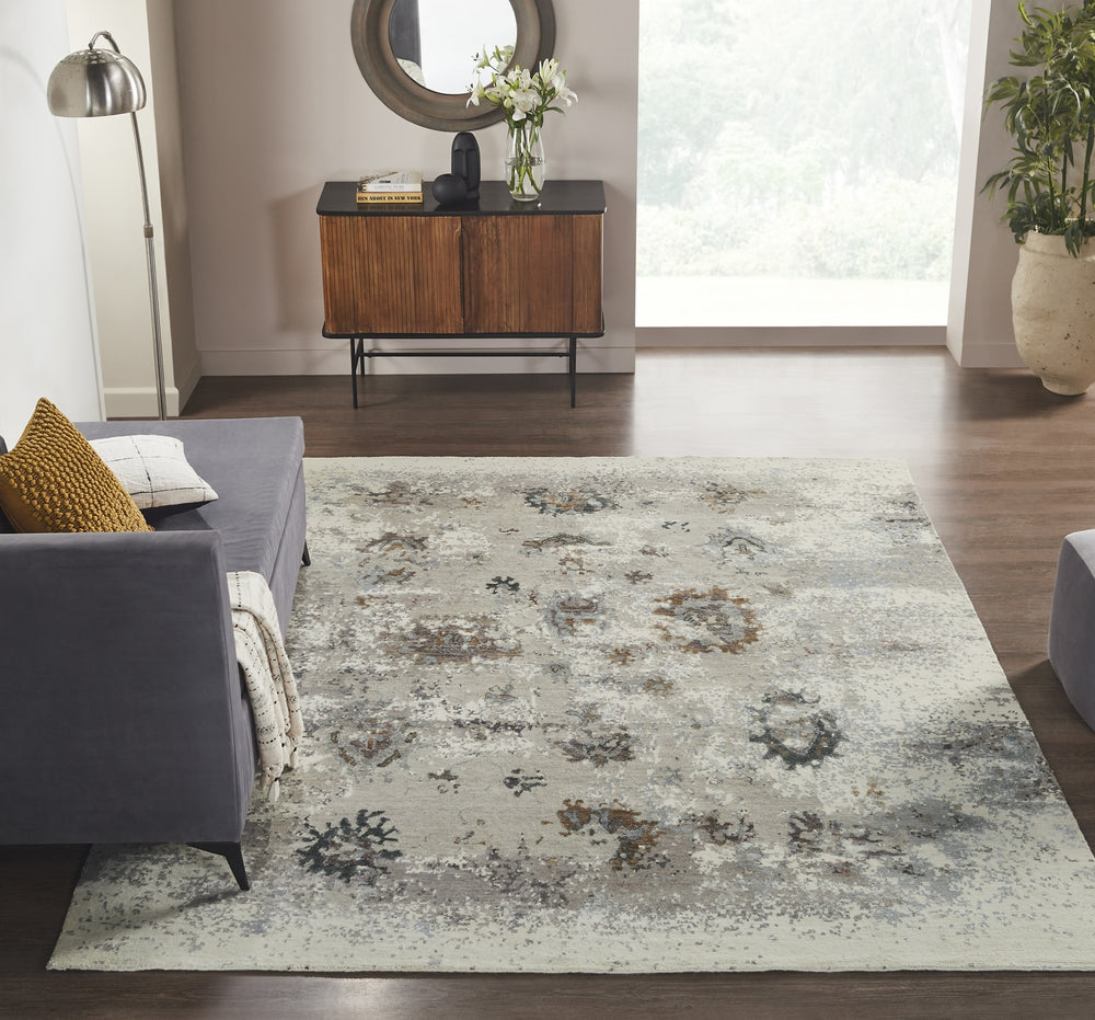 featured Ancient Boundaries Harvest HAR-1147 Earth Tones Area Rug Lifestyle Image
