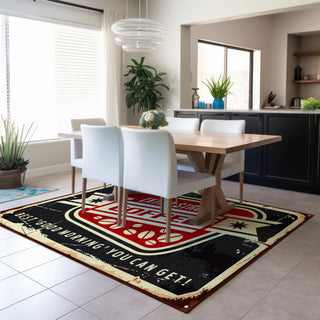 Dalyn Kendall KE11 Black Area Rug Lifestyle Image Feature