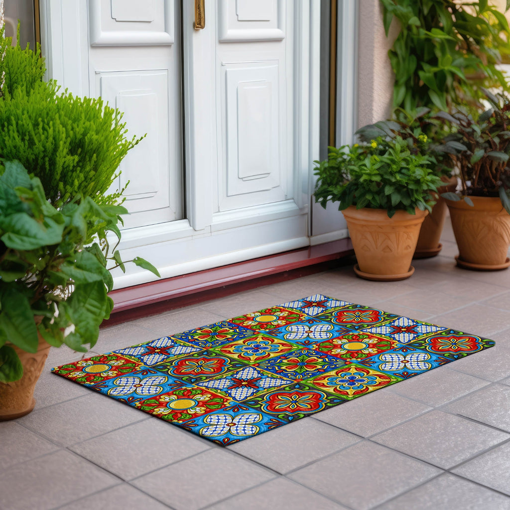 Dalyn Kendall KE20 Multi Area Rug Scatter Outdoor Lifestyle Image Feature