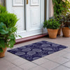 Dalyn Kendall KE6 Navy Area Rug Scatter Outdoor Lifestyle Image Feature
