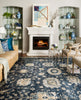 Loloi Kensington KG-08 Midnight Area Rug by Henrietta Spencer-Churchill Lifestyle Image Feature