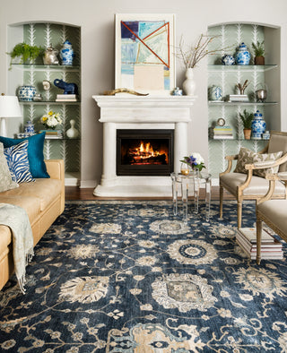 Loloi Kensington KG-08 Midnight Area Rug by Henrietta Spencer-Churchill Lifestyle Image Feature