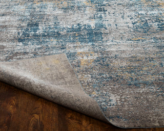 Ancient Boundaries Kerri KER-03 Grey Tones/Azure Area Rug Corner Image