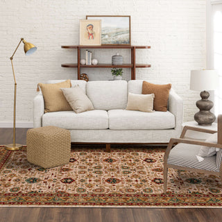 Karastan Spice Market Keralam Cream Area Rug Corner Image
