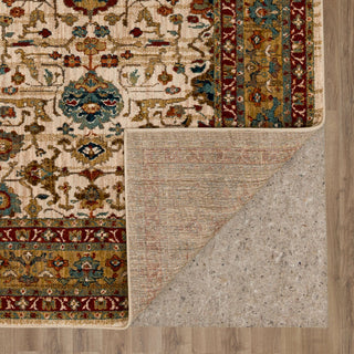 Karastan Spice Market Keralam Cream Area Rug Back Image
