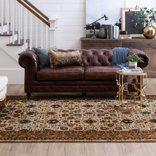 Karastan Spice Market Keralam Cream Area Rug Corner Image