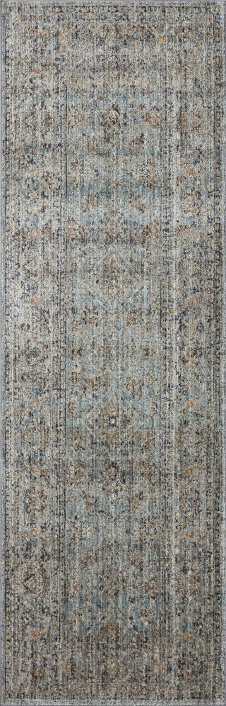 Katherine KES-01 Ocean/Gold Area Rug by Jean Stoffer X Loloi Runner Image