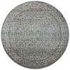 Katherine KES-01 Ocean/Gold Area Rug by Jean Stoffer X Loloi Round Image