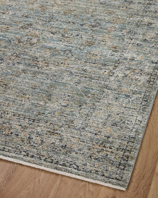 Katherine KES-01 Ocean/Gold Area Rug by Jean Stoffer X Loloi Angle Image