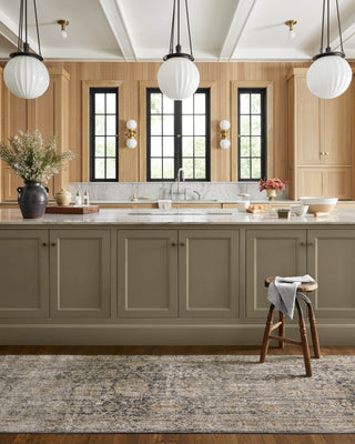 Katherine KES-02 Charcoal/Gold Area Rug by Jean Stoffer X Loloi Lifestyle Image Feature