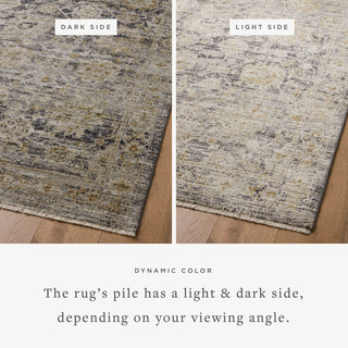 Katherine KES-02 Charcoal/Gold Area Rug by Jean Stoffer X Loloi Lifestyle Image Feature