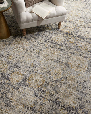 Katherine KES-02 Charcoal/Gold Area Rug by Jean Stoffer X Loloi Lifestyle Image Feature