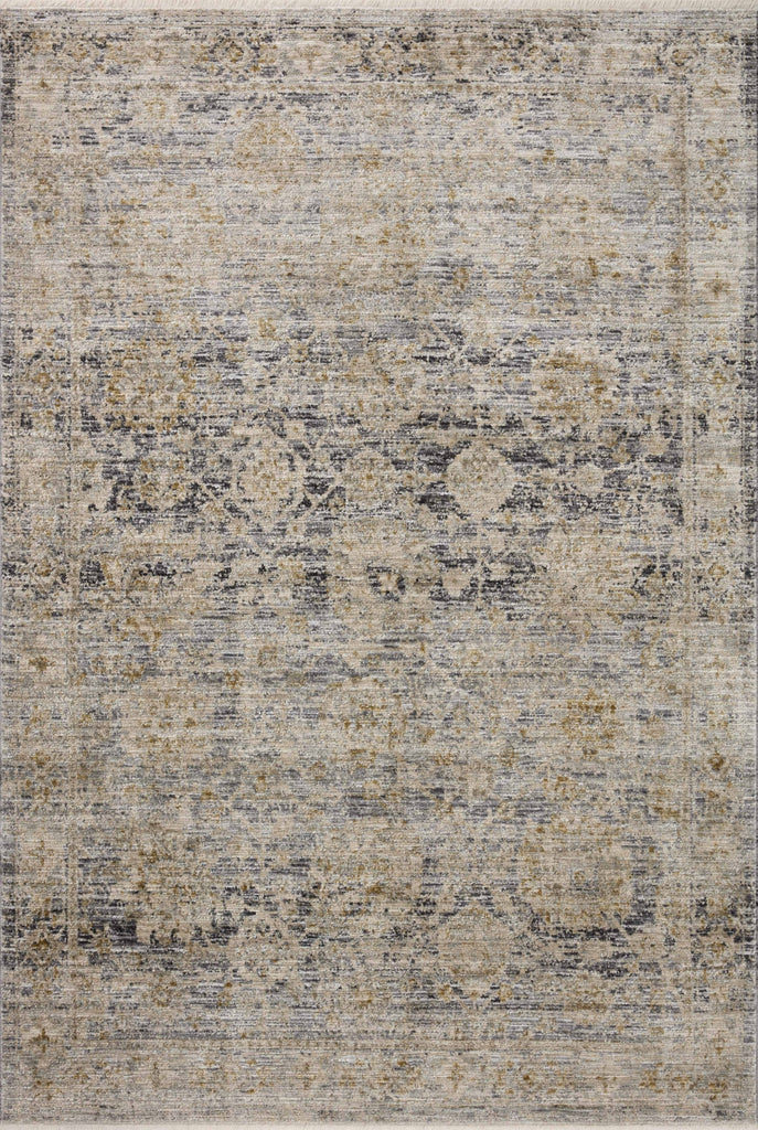 Katherine KES-02 Charcoal/Gold Area Rug by Jean Stoffer X Loloi main image