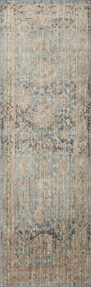 Katherine KES-02 Ocean/Coral Area Rug by Jean Stoffer X Loloi Runner Image