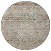 Katherine KES-02 Ocean/Coral Area Rug by Jean Stoffer X Loloi Round Image