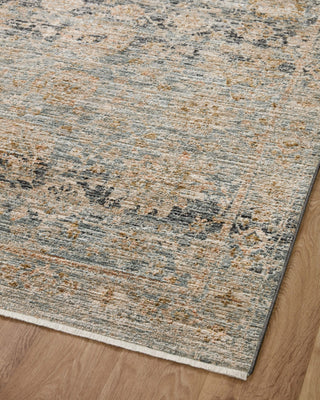Katherine KES-02 Ocean/Coral Area Rug by Jean Stoffer X Loloi Angle Image