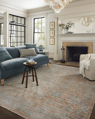 Katherine KES-02 Terracotta/Smoke Area Rug by Jean Stoffer X Loloi Lifestyle Image Feature