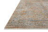 Katherine KES-02 Terracotta/Smoke Area Rug by Jean Stoffer X Loloi Corner Image