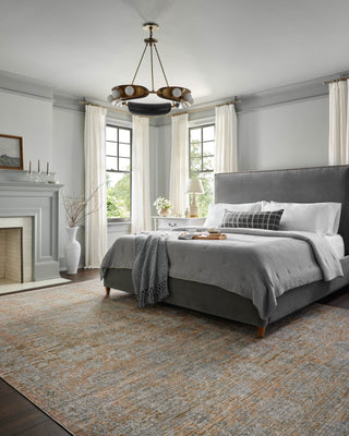 Katherine KES-02 Terracotta/Smoke Area Rug by Jean Stoffer X Loloi Lifestyle Image Feature