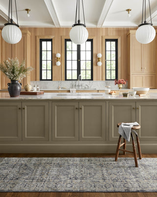 Katherine KES-03 Midnight/Tobacco Area Rug by Jean Stoffer X Loloi Lifestyle Image Feature