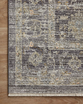 Katherine KES-03 Midnight/Tobacco Area Rug by Jean Stoffer X Loloi Corner Image