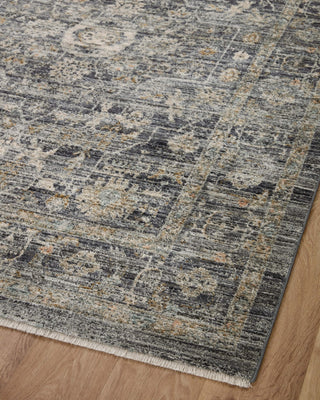 Katherine KES-03 Midnight/Tobacco Area Rug by Jean Stoffer X Loloi Angle Image