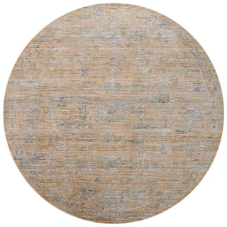 Katherine KES-04 Copper/Steel Area Rug by Jean Stoffer X Loloi Round Image