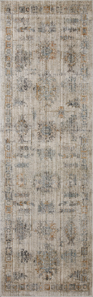 Katherine KES-04 Pebble/Ocean Area Rug by Jean Stoffer X Loloi Runner Image